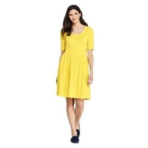 Lands' End slip dress in size M/10-12 color yellow
